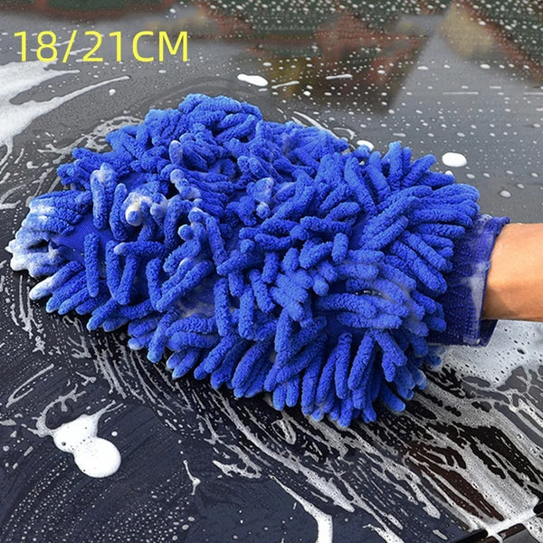Plush Car Cleaning Gloves